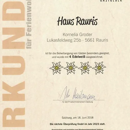 Prázdninový dům Ferienhaus Rauris *